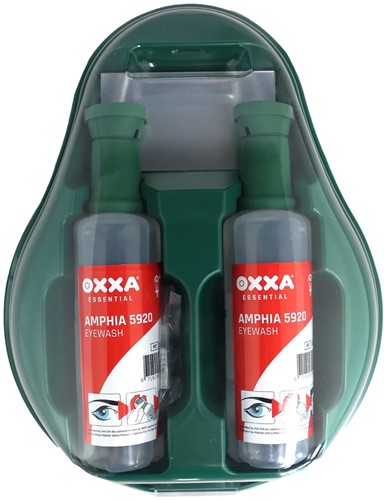 OXXA Bravis 5930 Wandhouder Inclusief 2 OXXA Oogspoelflessen 500 Ml Groen