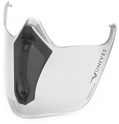 Univet 6X3 Black Edition Face Protection Gelaatsscherm Smoke