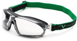 Univet 625 Clear Plus Ruimzichtbril Zwart/groen  - AntikrasAntidamp (AS)(AF)