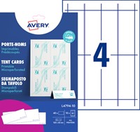 Tafelnaambord Avery L4794-10 120x45mm wit 10 stuks-3