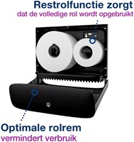 Toiletpapierdispenser Tork T2 Image Line jumbo klein zilver 460006-1
