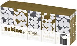 Zakdoek Satino Prestige 4-laags 15x10 vel wit 113940