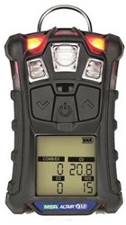 MSA ALTAIR 4XR Multigasdetector Zwart configurd Methane 0-100% LEL, O2, H2S & CO. Atex Zone 1/21