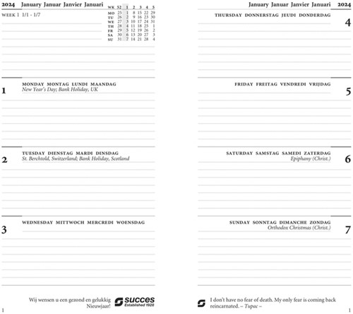 Calendarium 2027 Succes Standard 7dagen/2pagina's-2