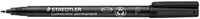 Viltstift Staedtler Lumocolor 318 permanent F zwart-2