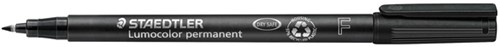 Viltstift Staedtler Lumocolor 318 permanent F zwart-2