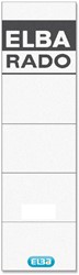 Rug-insteekkaart Elba Rado breed 44x159mm wit 10 stuks