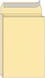 Envelop Quantore monsterzak 229x324x38mm zelfkl. creme 10 stuks