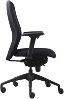 Bureaustoel Euroseats Vigo zwart coupon + zachte wielen -2
