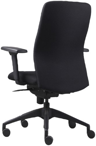 Bureaustoel Euroseats Vigo zwart coupon + zachte wielen -3
