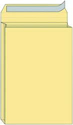 Envelop Quantore monsterzak 230x350x38mm zelfklevend creme 125 stuks