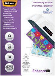 Lamineerhoes Fellowes A4 2x80micron glans 25 stuks