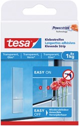 Kleefstrips tesa® dubbelzijdig transparant 1kg 8 stuks 8 stuks