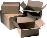 Verzenddoos CleverPack enkelgolf 200x200x110mm bruin pak à 10 stuks-2