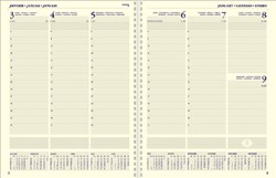 Agenda's weekoverzicht met spiraal