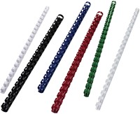 Bindrug GBC 10mm 21rings A4 wit 100 stuks-1